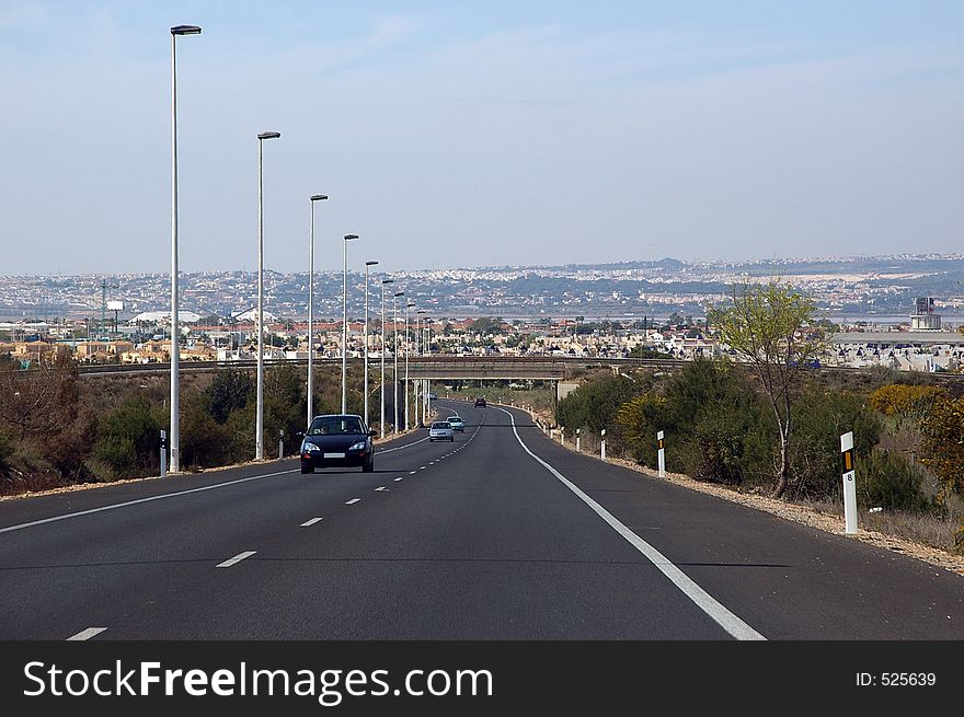 Smooth highway in southern Europe