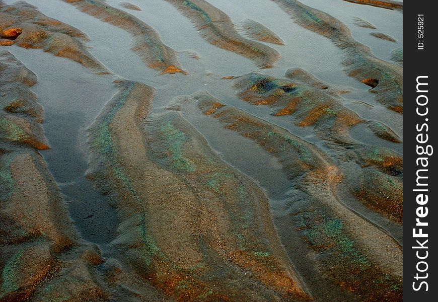 Sea-bottom at ebb-tide in Indonesia
