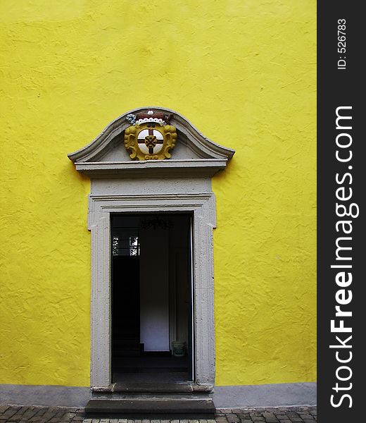 Old entrance of a castle in Germany