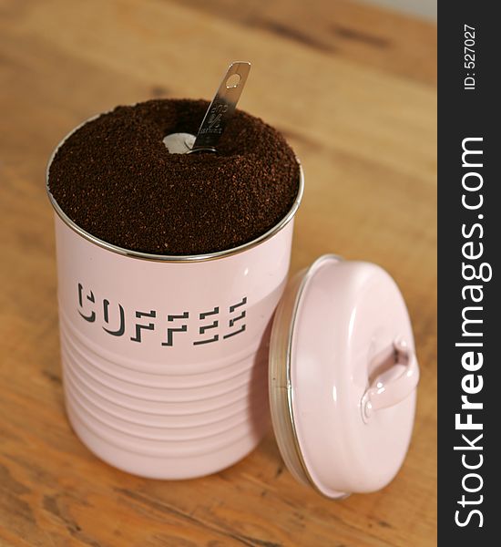 Coffee in a canister