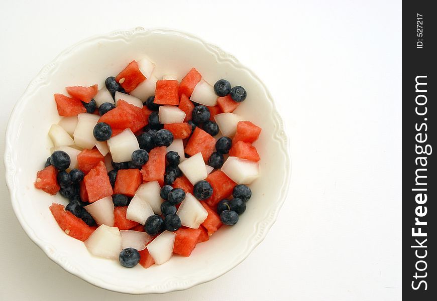Red white and blue fruit dessert. Red white and blue fruit dessert