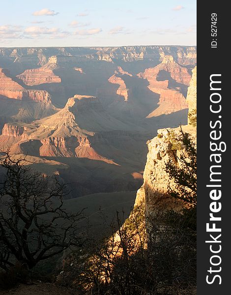 View of the Grand Canyon. View of the Grand Canyon