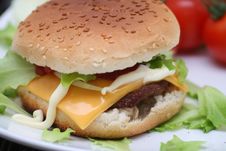 Cheeseburger Royalty Free Stock Image Cheeseburger Royalty Free Stock Image