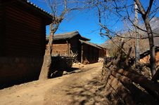 Rural Landscape Nearby Lugu Lake Stock Photos Rural Landscape Nearby Lugu Lake Stock Photos