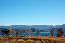 Rural Landscape In Lugu Lake Stock Image Rural Landscape In Lugu Lake Stock Image