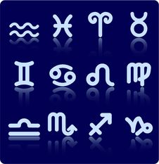 Zodiac Icons Stock Photos