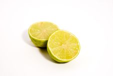 Lime Halves Royalty Free Stock Photography Lime Halves Royalty Free Stock Photography