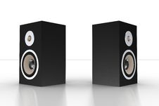 Simple Black Loudspeaker 4 Royalty Free Stock Image Simple Black Loudspeaker 4 Royalty Free Stock Image