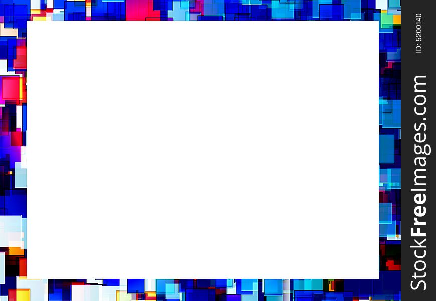 A simple frame background made out of squares, with an empty white space to fill with your own images or text. A simple frame background made out of squares, with an empty white space to fill with your own images or text.