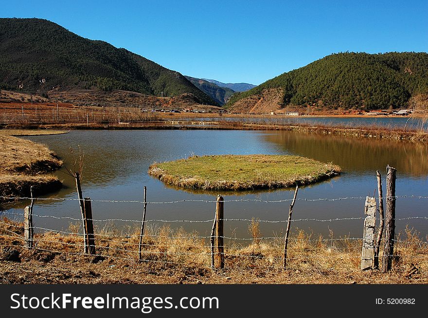 Rural Landscape Nearby Lugu Lake