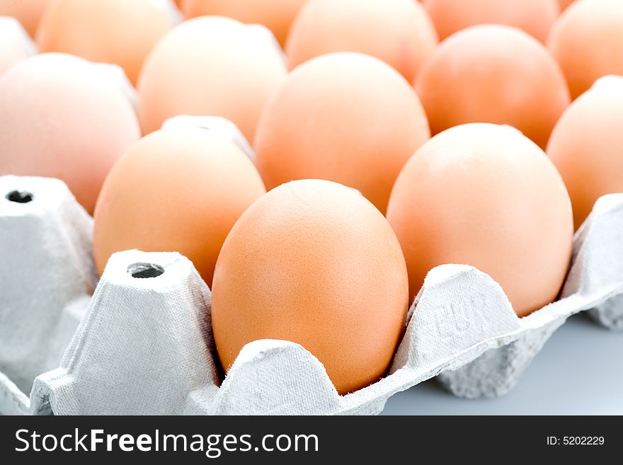 Brown Eggs, Isolated