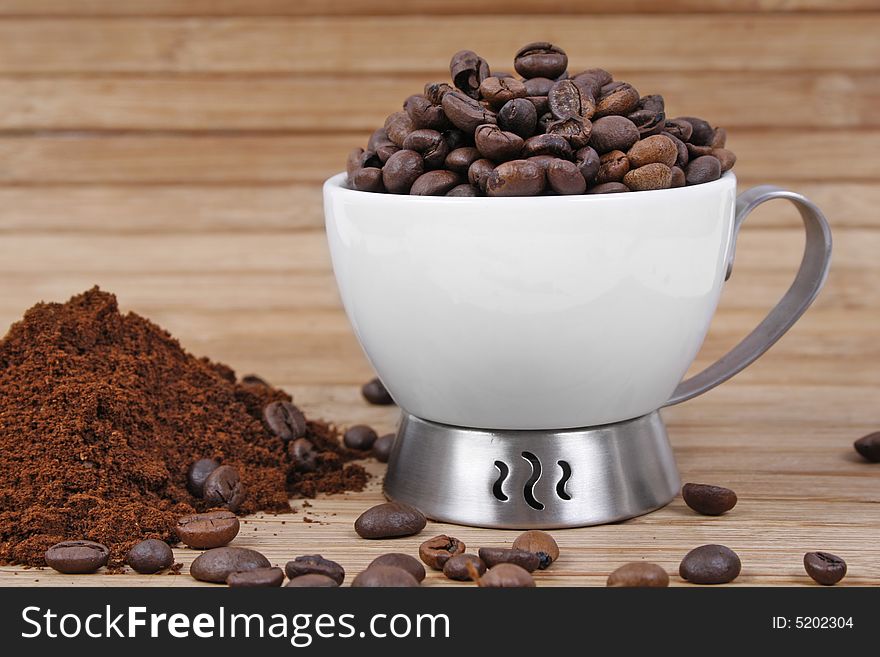 Cup Of Coffee Beans