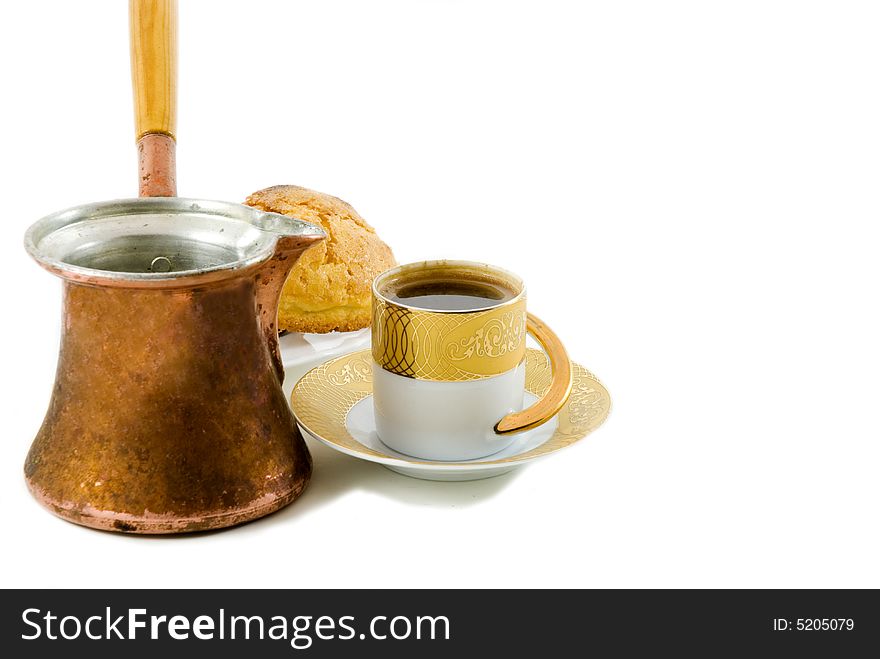 Coffee pot isolated on white background. Coffee pot isolated on white background..