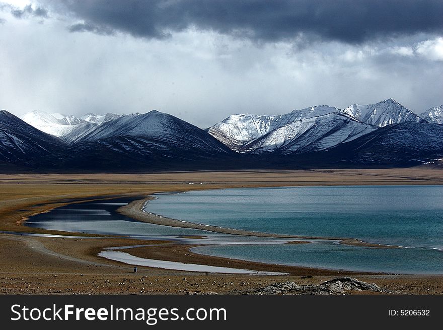 The pure and saint Lake Namtso lake by Nyainqntanglha Mountains, an inland salt water lake in Tibet Plateau,China. The pure and saint Lake Namtso lake by Nyainqntanglha Mountains, an inland salt water lake in Tibet Plateau,China.