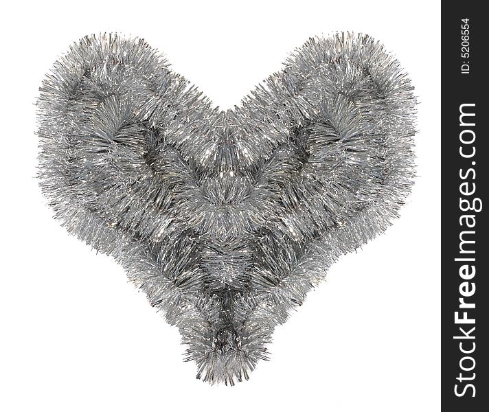 Shaggy Silver Heart