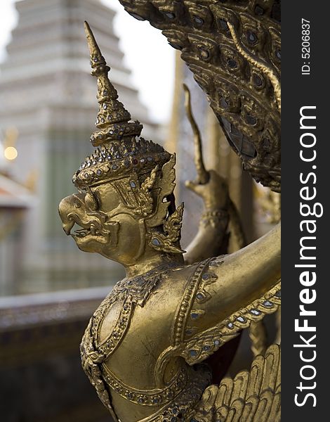 Figures In The Royal Palace, Bangkok