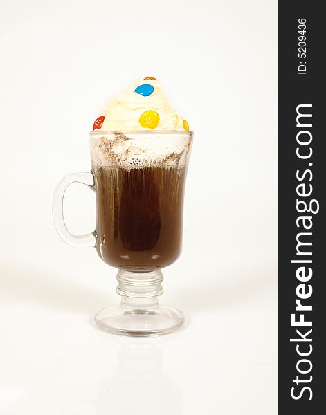 Coffee drink with whipping cream