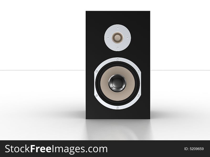 Simple Black Loudspeaker 2