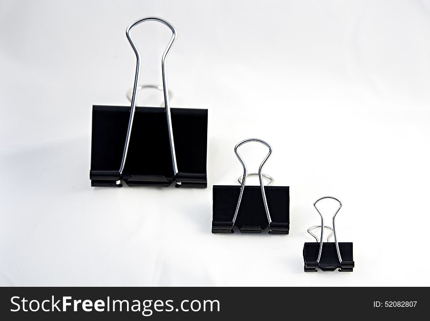 Three paper clips for office