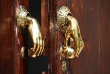 Door Handle/knocker Royalty Free Stock Photo Door Handle/knocker Royalty Free Stock Photo