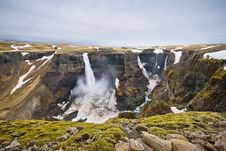Waterfall In Iceland Royalty Free Stock Photos Waterfall In Iceland Royalty Free Stock Photos