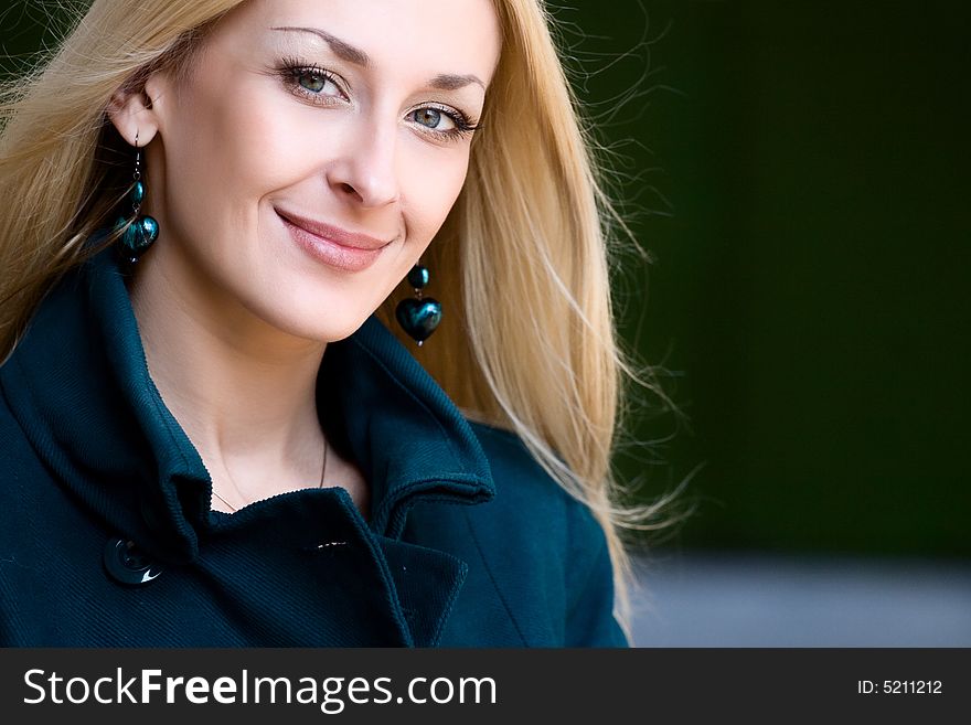 Portrait of beautiful blonde woman. Portrait of beautiful blonde woman