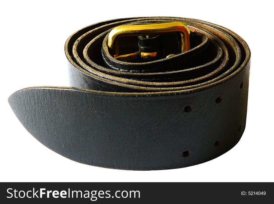 Stranded army leather belt.