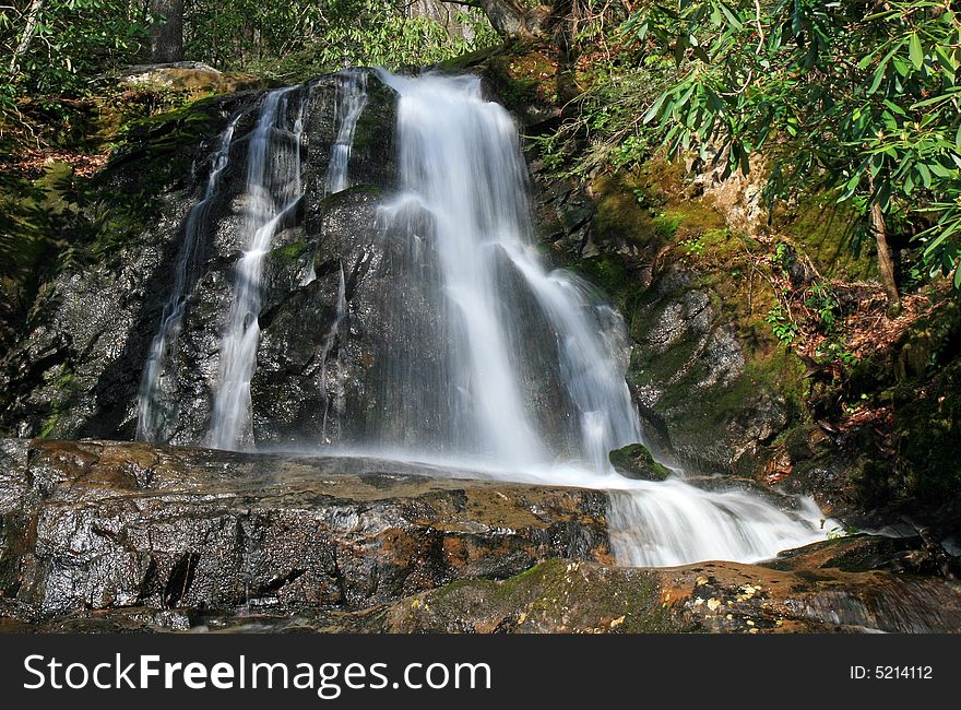 Laurel Falls In The Smoky Mountains NP