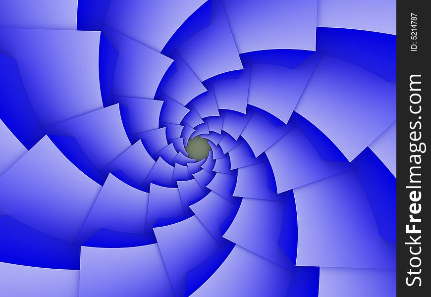 Blue white abstract spiraling background