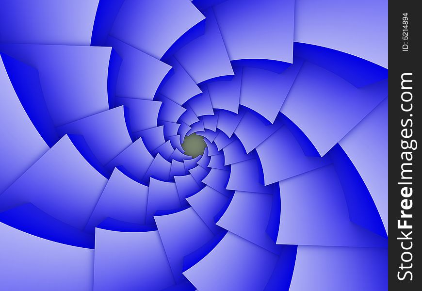 Blue white abstract spiraling background