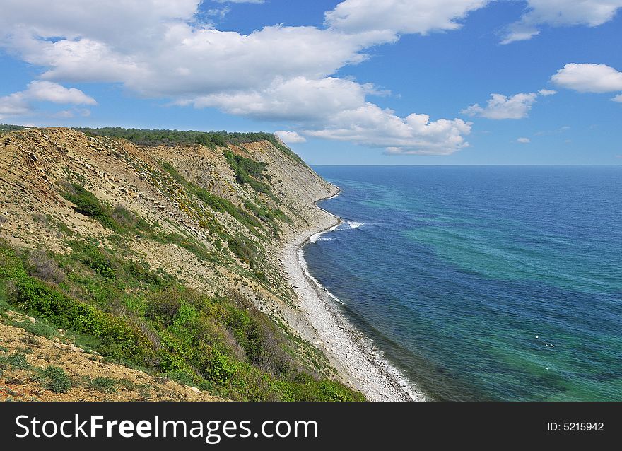 Coastal landscape from Bulgaria, Europe