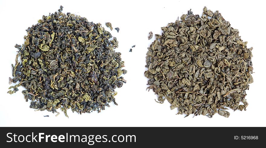 Aromatic Green Tea Leaves