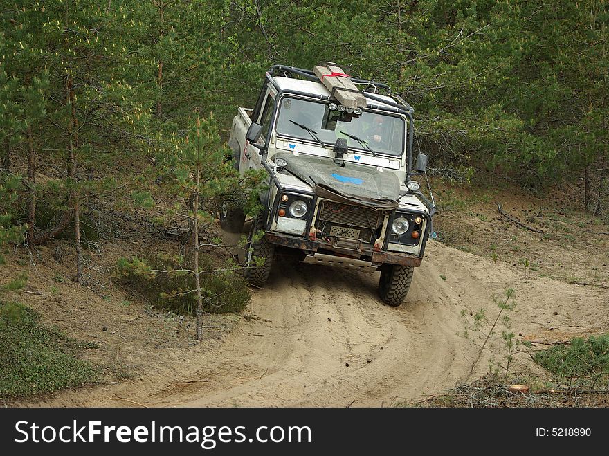 Off-road training in progress. Off-road training in progress