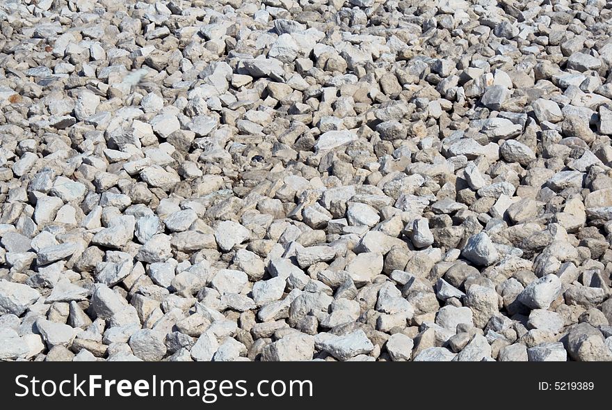Fine white stones for textures and a background