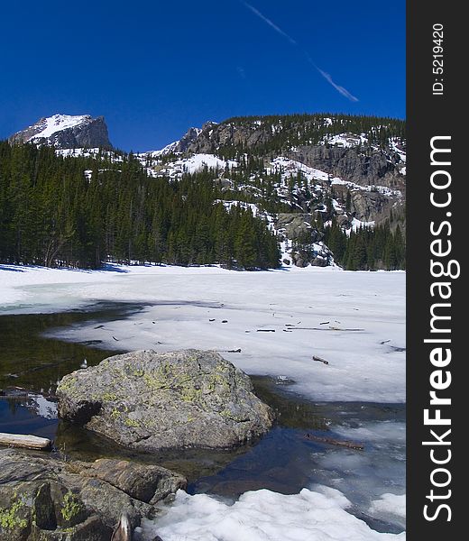 Bear Lake in Rocky Mountain National Park. Bear Lake in Rocky Mountain National Park.