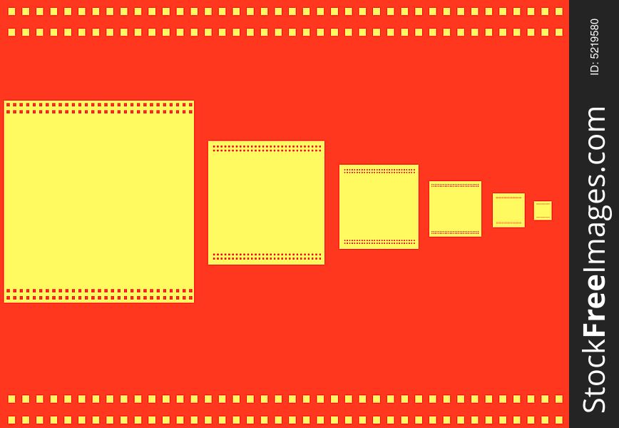 Abstract red background with yellow film on it. Abstract red background with yellow film on it
