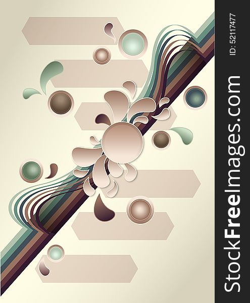 Abstract Poster Design. Vector illustration