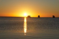 Sunrise And Boats Stock Photo Sunrise And Boats Stock Photo