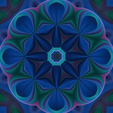 Blue Compass Mandala Royalty Free Stock Photography Blue Compass Mandala Royalty Free Stock Photography