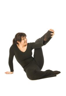 Woman Doing Exercises Stock Image
