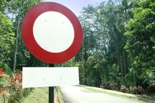 Blank Road Sign Stock Image