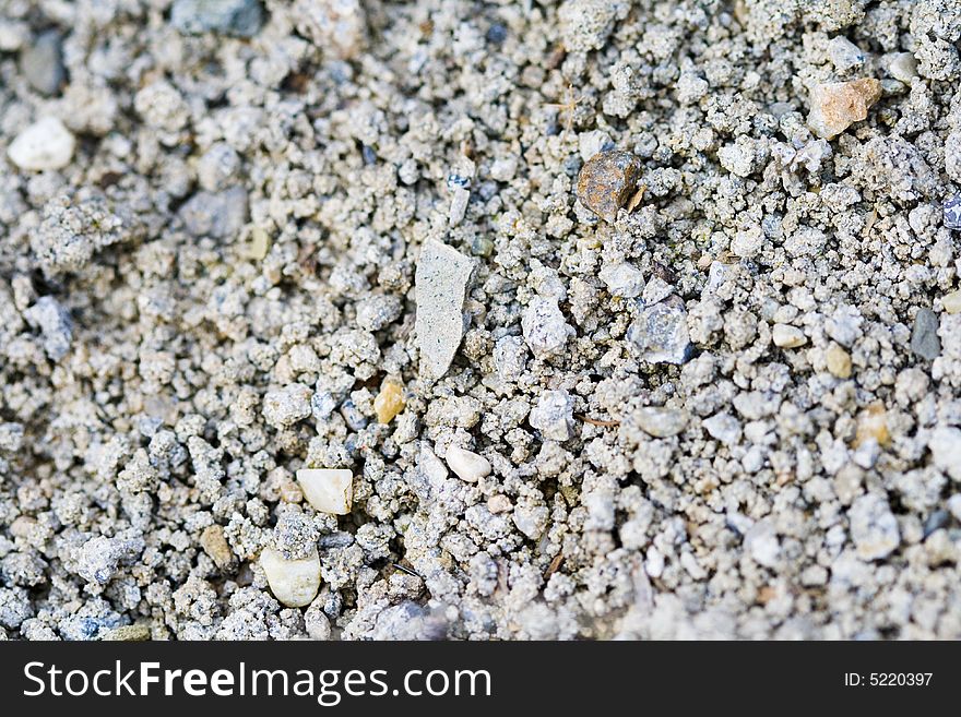 Small rocks background of assorted colors