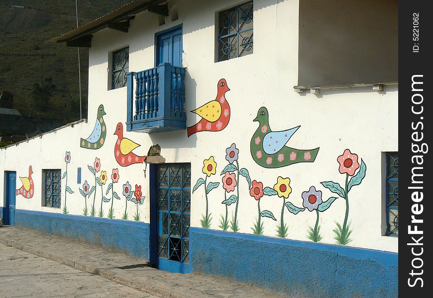 Colors for antioquia was a project to brighten up this town in Peru. Colors for antioquia was a project to brighten up this town in Peru