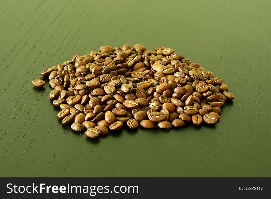 Nice shot of coffee beans