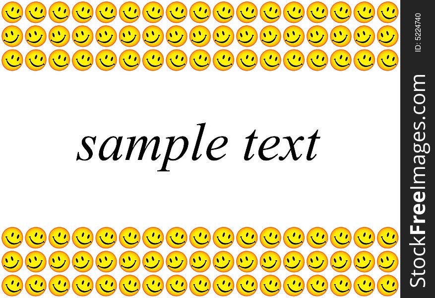 Smiles and sample text