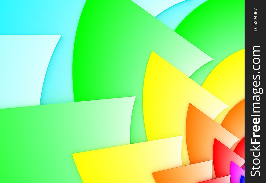 3D abstract art colorful background. 3D abstract art colorful background