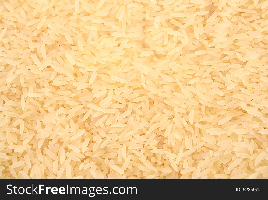Raw rice. Food ingredient and texture