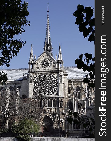 Notre Dame De Paris, Gothic Cathedral, France