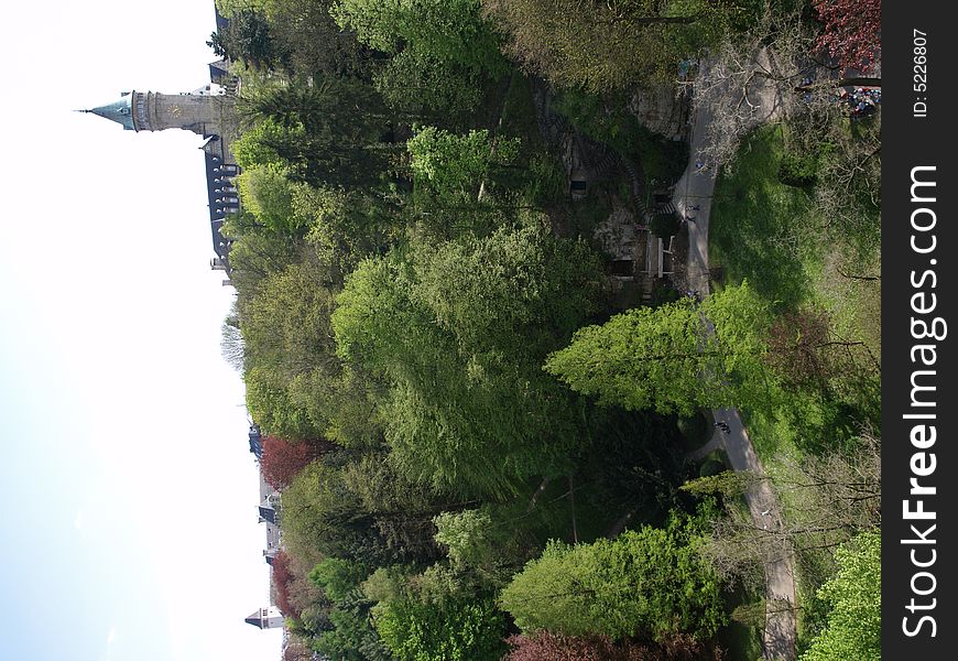 View of Luxembourg city and tower. View of Luxembourg city and tower.