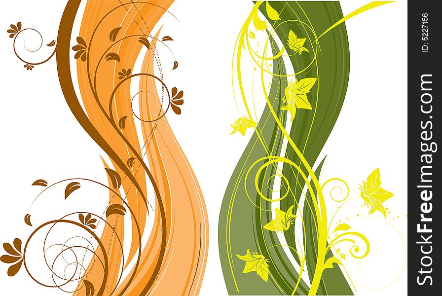 Abstract floral background. A vector format is added. Suits well for a postcard or background. Abstract floral background. A vector format is added. Suits well for a postcard or background